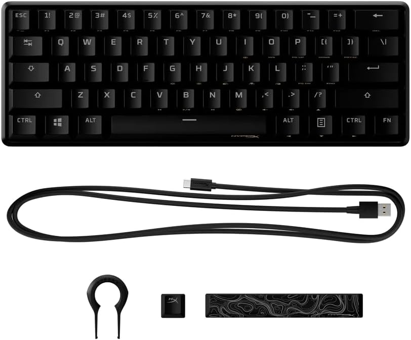 HyperX 56R61AA#ABA Alloy Origins 60% Aqua Switch Keyboard
