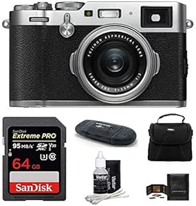 Fujifilm X100F Digital Camera Silver 64GB Bundle