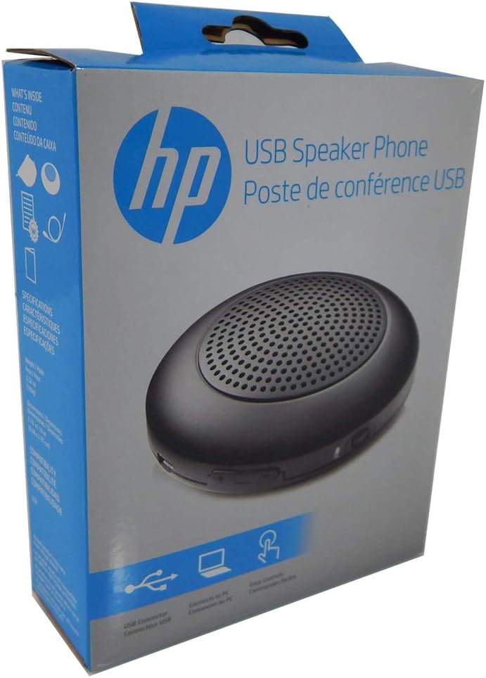 HP USB Conference Microphone Speaker - Clear Audio for Meetings