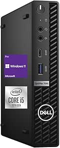 Dell 3080 OptiPlex Micro i5 Business Desktop (Renewed)