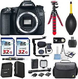Canon EOS 70D 20.2MP Digital SLR Camera Body Bundle