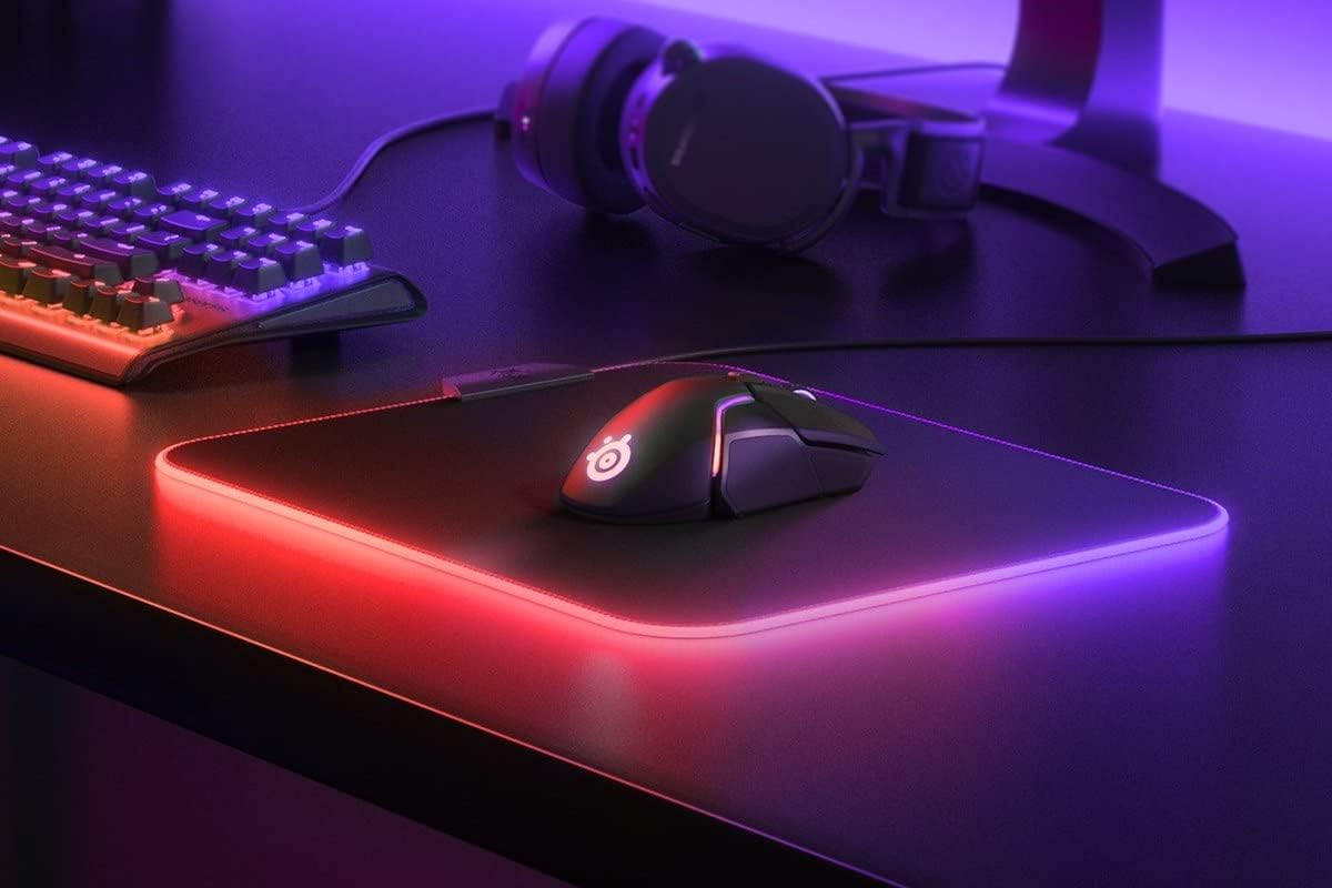 SteelSeries 63825 QcK Prism RGB Gaming Mouse Pad