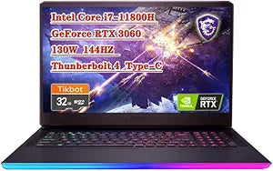 MSI GE76 Raider i7-11800H RTX 3060 Gaming Laptop — main product image