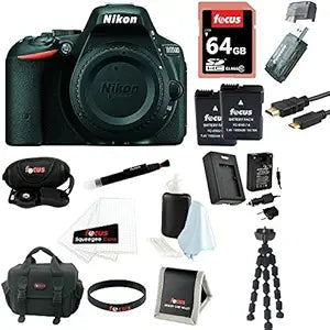 Nikon D5500 DSLR Camera Body Bundle - Black