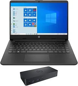 HP 192T6UA-4300-10741 14s-fq Athlon Laptop 16GB RAM D6000 Dock