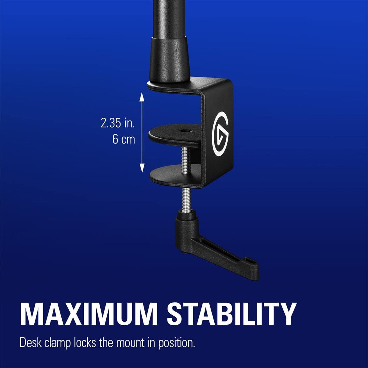 Elgato 10AAB9901 Master Mount L Desk Clamp Pole