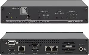 Kramer VM-114H2C 2X1:4 HDMI Twisted Pair Distribution Amplifier — main product image
