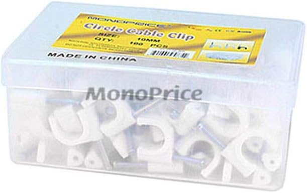 Monoprice 105834 10mm Cable Clips 100-Pack
