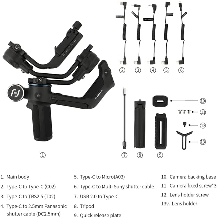FeiyuTech Feiyu F2C-C SCORP-C Camera Gimbal Stabilizer