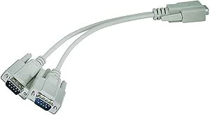 Monoprice 104640 RS232 Serial Mouse Monitor Splitter Cable — main product image