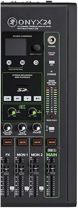 Mackie Onyx24 24-Channel Analog Mixer USB Multitrack Recording