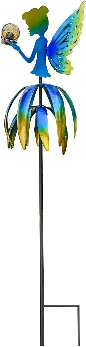 AOC FZ0000R 55'' Fairy Wind Spinner Solar LED Blue