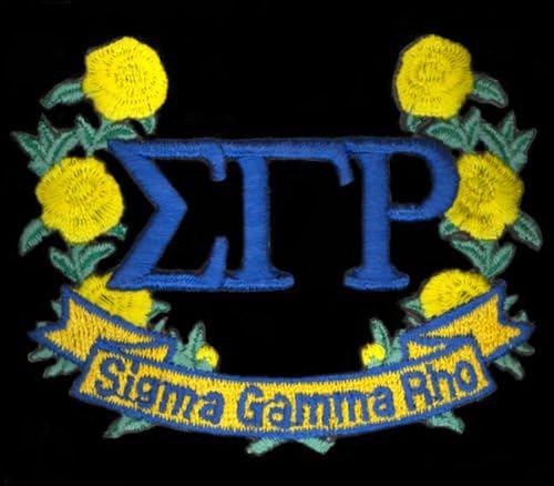 Sigma Gamma Rho Flower Emblem Iron-On Patch — main product image