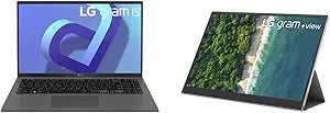 LG Gram 15Z90Q 15" Touchscreen Laptop Bundle + Gram+View