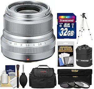 Fujifilm K-99948-03 23mm f/2.0 XF Lens Silver Kit