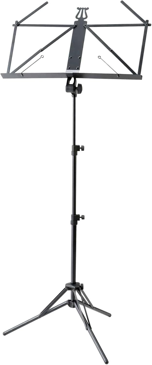 K&M 37855 Ruka Aluminum 3-Section Music Stand — main product image
