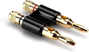 Hosa BNA-260BK Dual Banana Speaker Connector Black — main product image