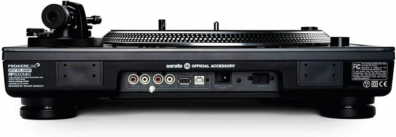 Reloop RP-8000 MK2 Advanced Hybrid MIDI Turntable Bundle