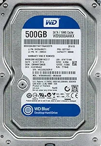 Western Digital WD5000AAKX-08U6AA0 500GB Hard Drive — main product image