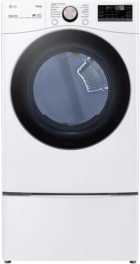 LG DLGX4001W 7.4 Cu. Ft. Smart Gas Dryer TurboSteam — main product image