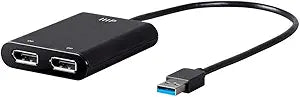 Monoprice 130532 USB 3.0 to Dual DisplayPort 4K 60Hz Adapter