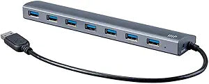 Monoprice 121672 USB 3.0 7-Port Aluminum Hub AC Adapter — main product image