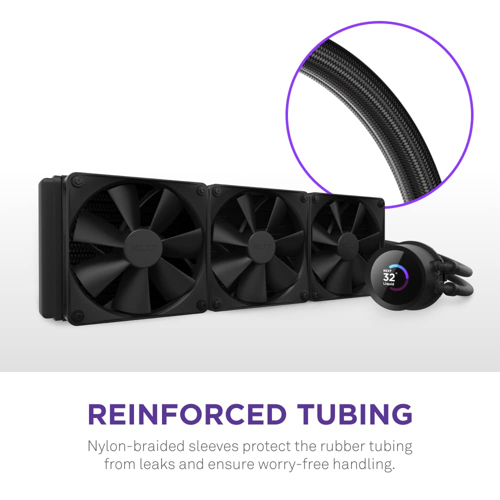 NZXT RL-KN360-B1 360mm AIO CPU Liquid Cooler - Black