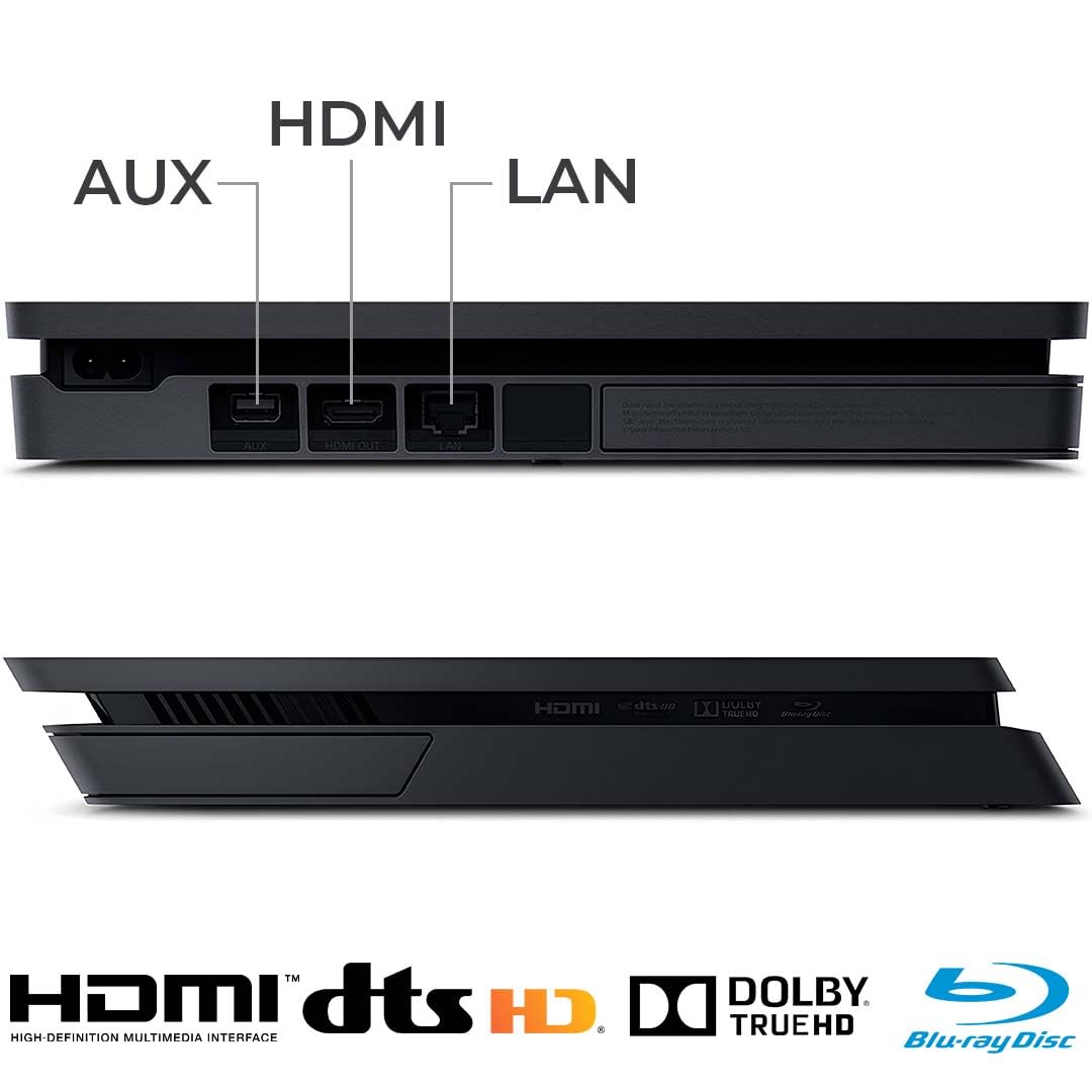 Sony CUH-2200 PlayStation 4 Slim 1TB Bundle (Renewed)