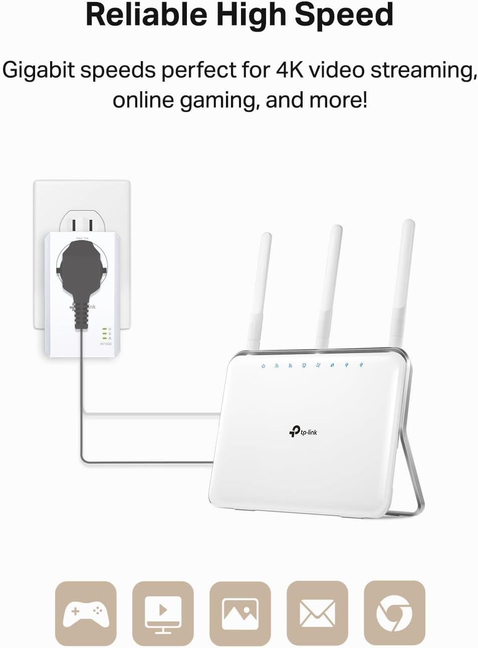 TP-Link TL-PA7017 KIT AV1000 Powerline Adapter