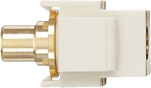Monoprice 106573 Keystone Jack: Modular RCA, Yellow Center — main product image