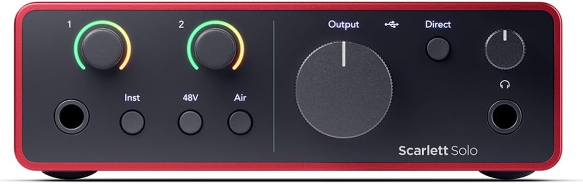 Focusrite AMS-SCARLETT-SOLO-4GBUNDLE USB Audio Interface Bundle