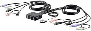 Monoprice 138295 2-Port USB HDMI KVM Switch — main product image
