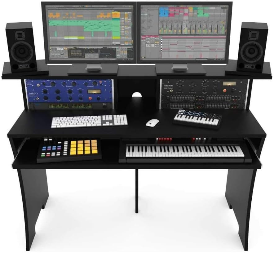 Glorious AMS-WORKBENCH-BLK Black Workbench Studio Desk