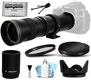 Opteka 420-1600mm HD Telephoto Zoom Lens Canon