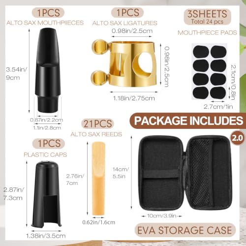 Treela 49-Piece Alto Saxophone Accessory Replacement Kit — main product image