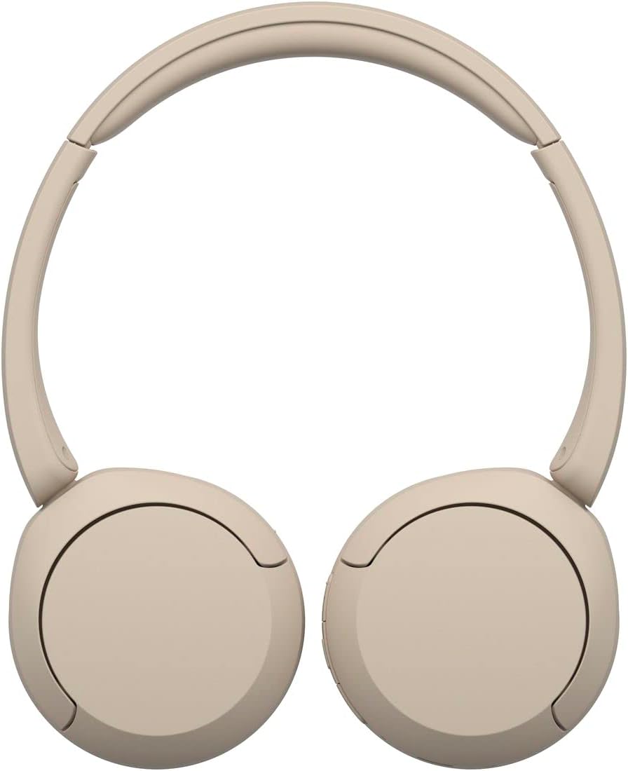 Sony WH-CH520 Wireless Headphones - Bluetooth, On-Ear, Beige