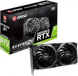MSI GeForce RTX 3070 VENTUS 2X 8G OC LHR Graphics Card — main product image
