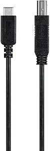 Monoprice 133456 USB-C to USB-B Printer Cable 3.3ft