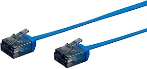 Monoprice 134651 Flat Cat6 Ethernet Cable - 5ft, Blue