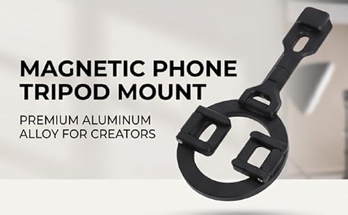 Zopsc Magnetic Phone Tripod Mount with N52 Magnets and Cold Shoe — main product image