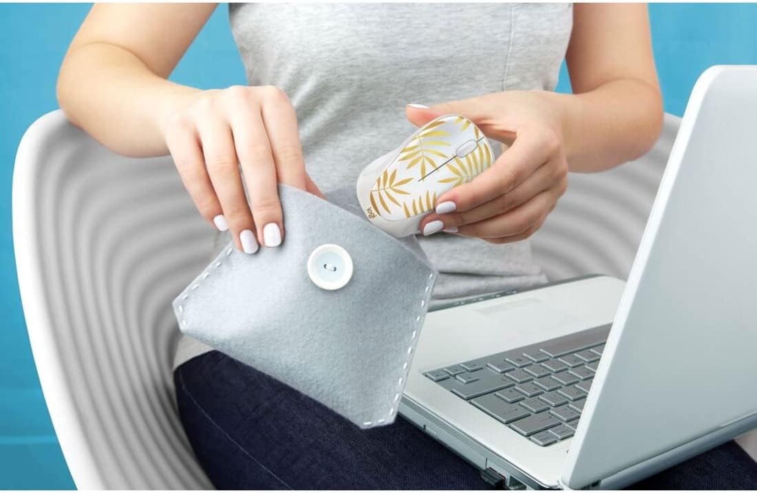 Logitech 910-006614 Design Collection Wireless Mouse - Portable, Optical