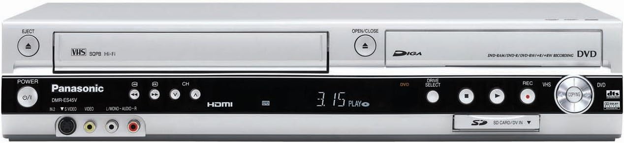 Panasonic DMR-ES45VS DVD Recorder/VCR Combo HDMI SD DV Input