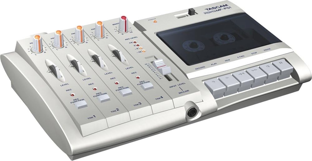 Tascam MF-P01 4-Track Cassette Portastudio Recorder