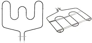 GE WB44T10018 & WB44T10043 Oven Bake & Broil Element Set — main product image