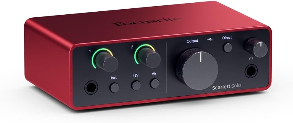 Focusrite Scarlett Solo Studio 4th Gen Recording Bundle