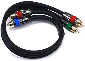 Monoprice 102854 1.5ft 3-RCA Component Video Cable