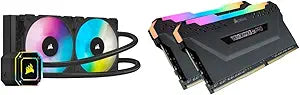 Corsair iCUE H100i Elite Capellix CPU Cooler & Vengeance 32GB DDR4 Kit