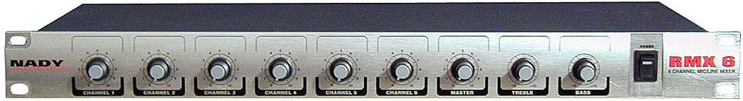 Nady RMX6 6 Channel Rackmount Microphone Line Mixer