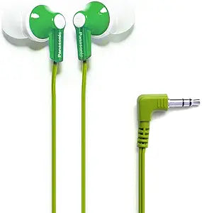 Panasonic RP-HJE120-G ErgoFit Wired In-Ear Earbuds Green