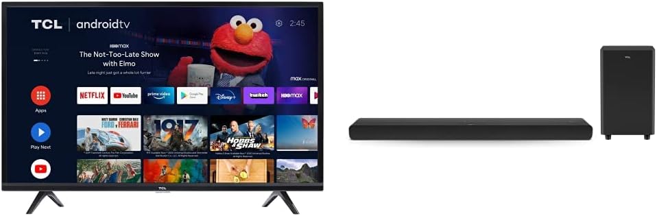 TCL 40S334 40-Inch HD Android Smart TV & Alto 8 Plus Sound Bar